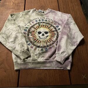 Online Ceramics Grateful Dead Sweatshirt Mens Medium Tie Dye Graphic Crewneck